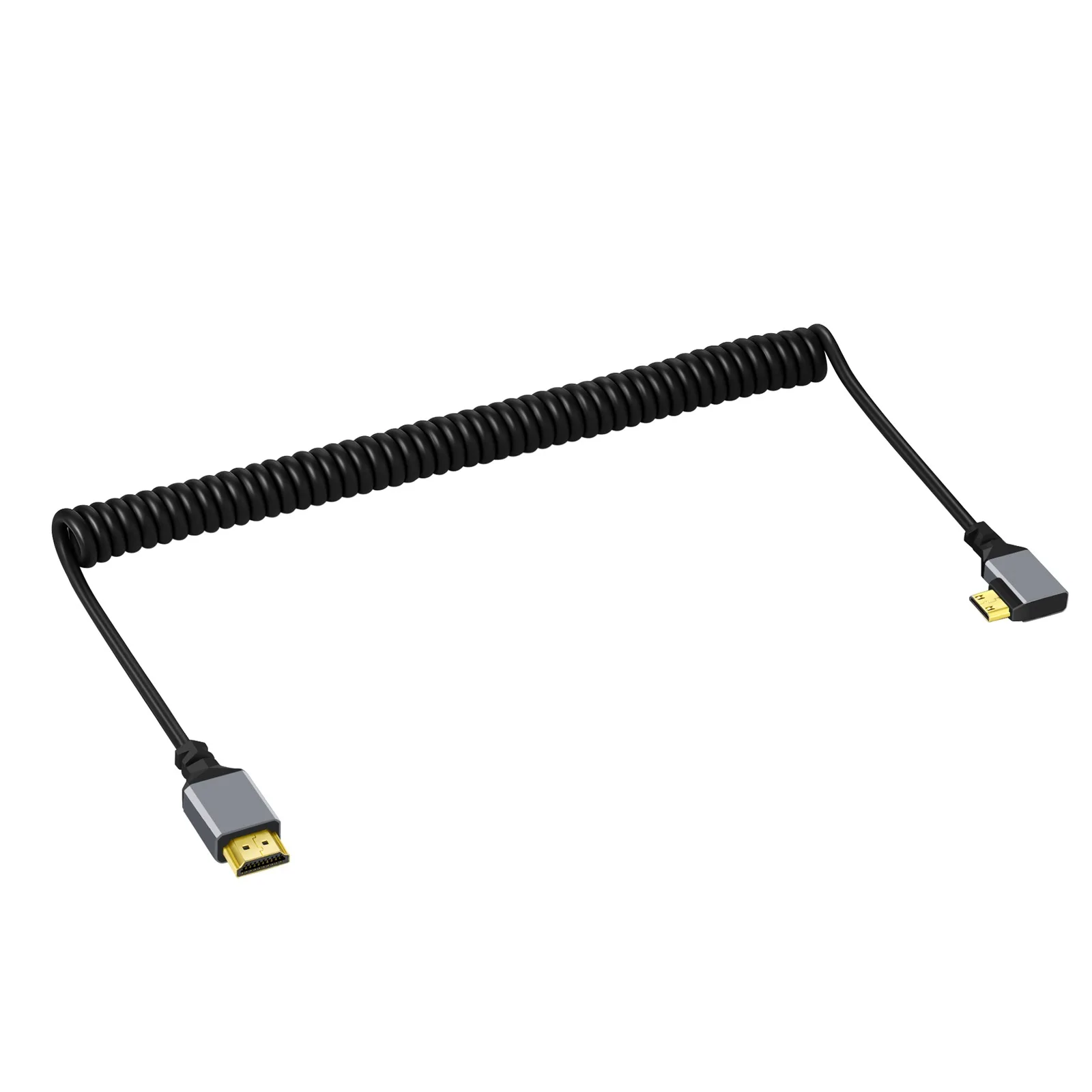 4K 60 Гц Micro Mini HDMI-совместимый кабель HDMI-удлинитель Гибкий спиральный кабель Разъем HDMI-кабель для ноутбука DVD PS4 5 Монитор ТВ