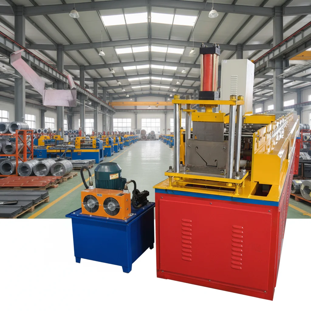 New Automatic Colored Steel Roofing Rain Pipe Making Machine PLC High-Accuracy Roll Forming Machine for Building Construction