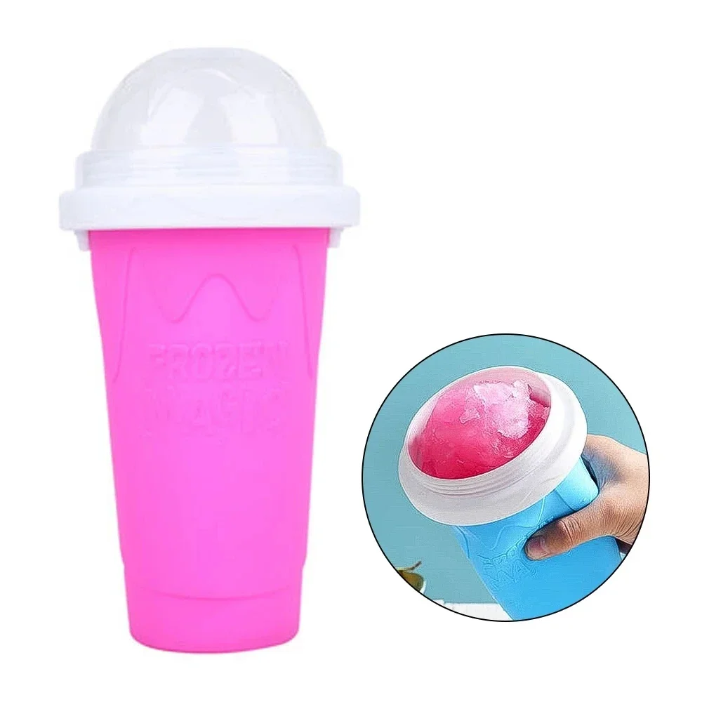 Slush Quick Bottle Cooling Silicone Smoothie Cup Ice Cream Cups Squeeze Durable Quick-frozen Maker Milkshake Homemade Diy