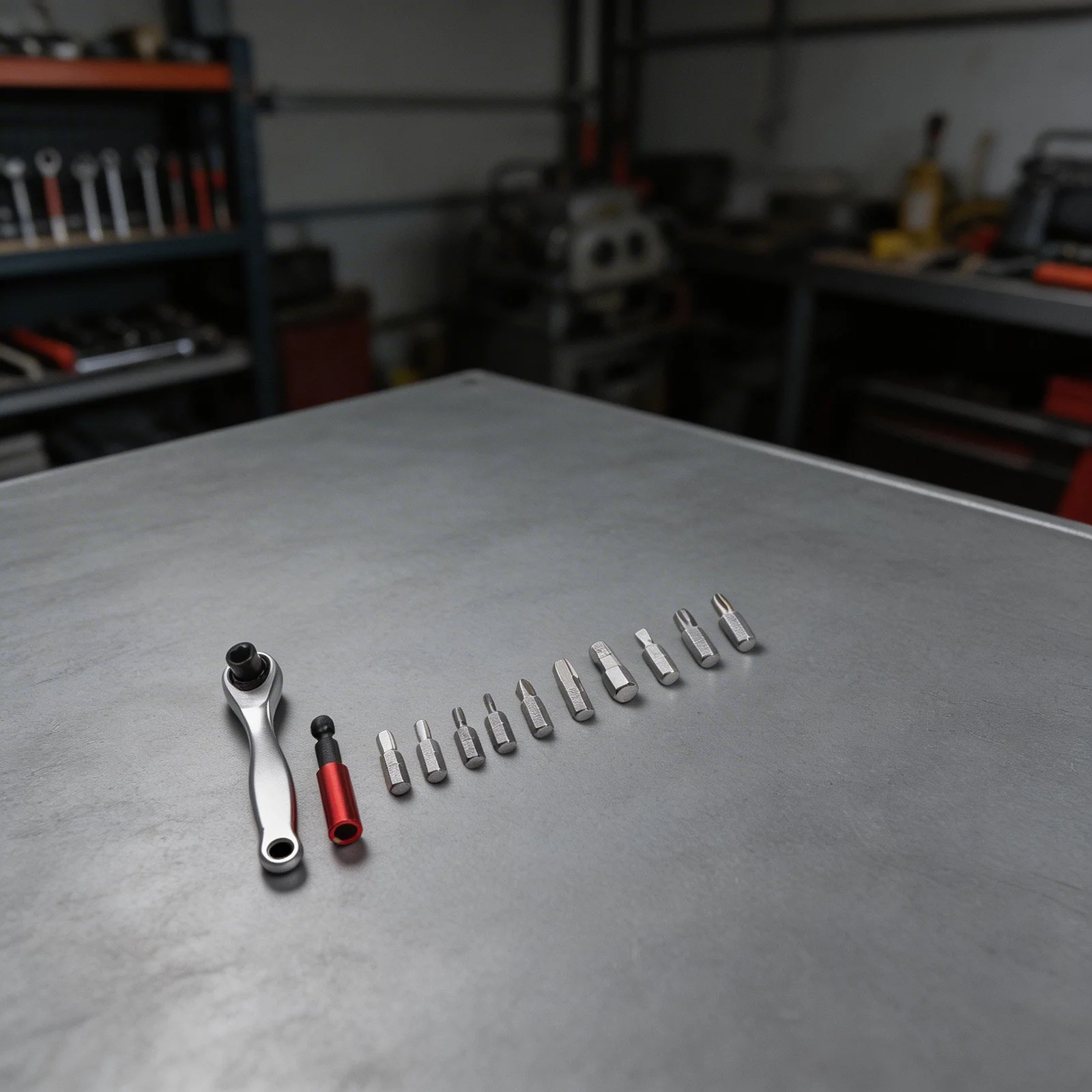 Multifunctional 10 In 1 Ratchet Wrench Tool Set with Rotating Mechanism Portable and Compact for Various Repairs