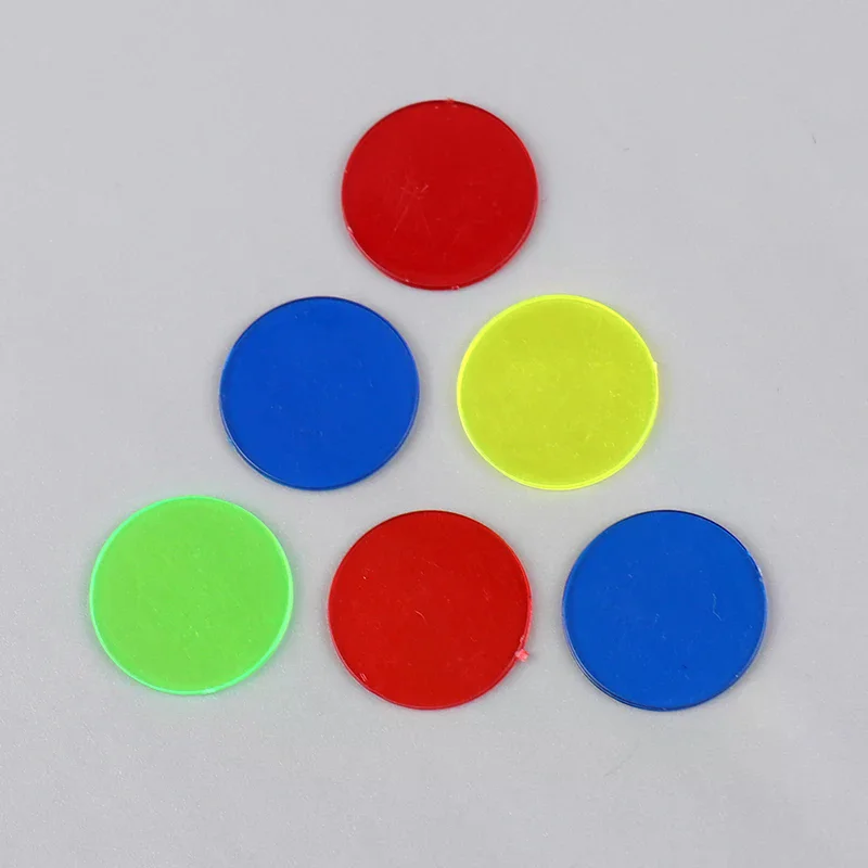 100pcs Montessori Education Math Toys Learning Resources Color Bingo Chip Supply