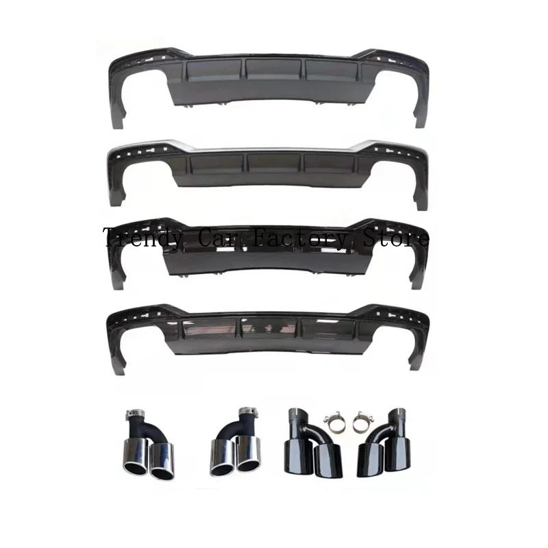 

S5 B9 Diffuser with Tail Tube for A5 B9 2020-2022 Upgrade S5 Rear Diffuser A5 Diffuser