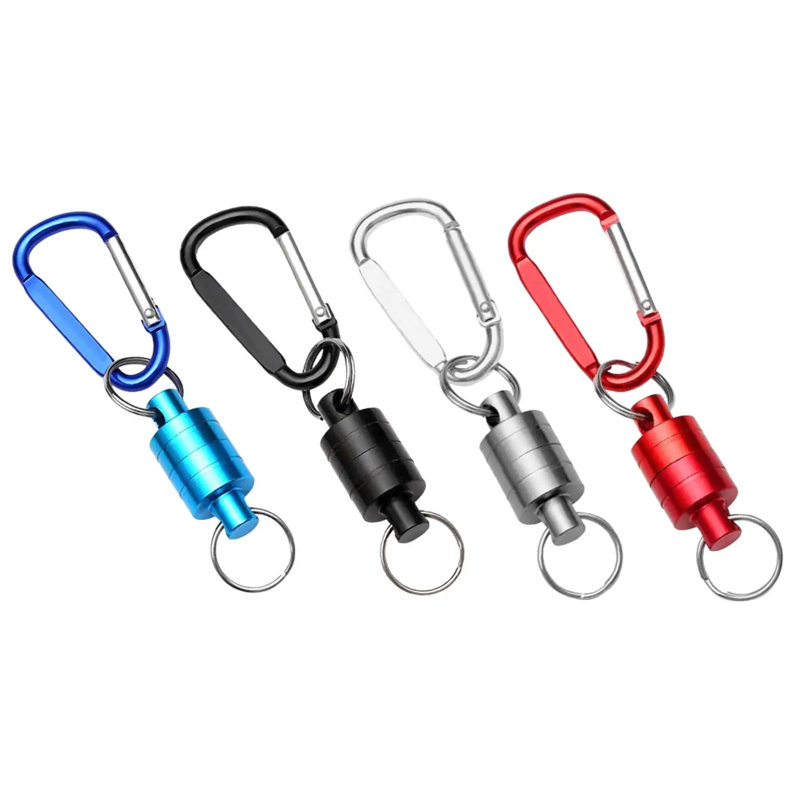 Carabiner Clip Keychain Accessories Metal Single Locking Snap Hook for Hiking Mountaineering Outdoor Rock Climbing Camping