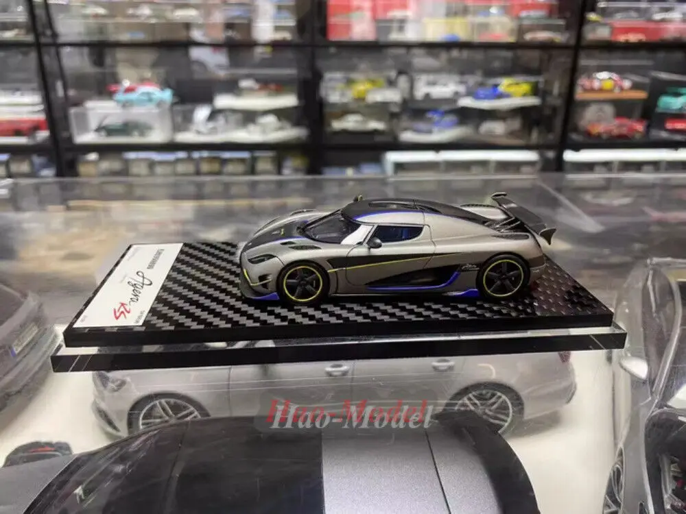 GRYNING 1/43 Voor KOENIGSEGG Agera Rs Limited Hars auto Diecast Model Auto Simulatie Speelgoed Verjaardagscadeautjes Hobby Display Collectie