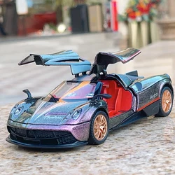 1:32 Pagani Huayra BC Alloy Sports Car Model Diecasts Metal Racing Car Model Simulation Sound and Light Collection Kids Toy Gift