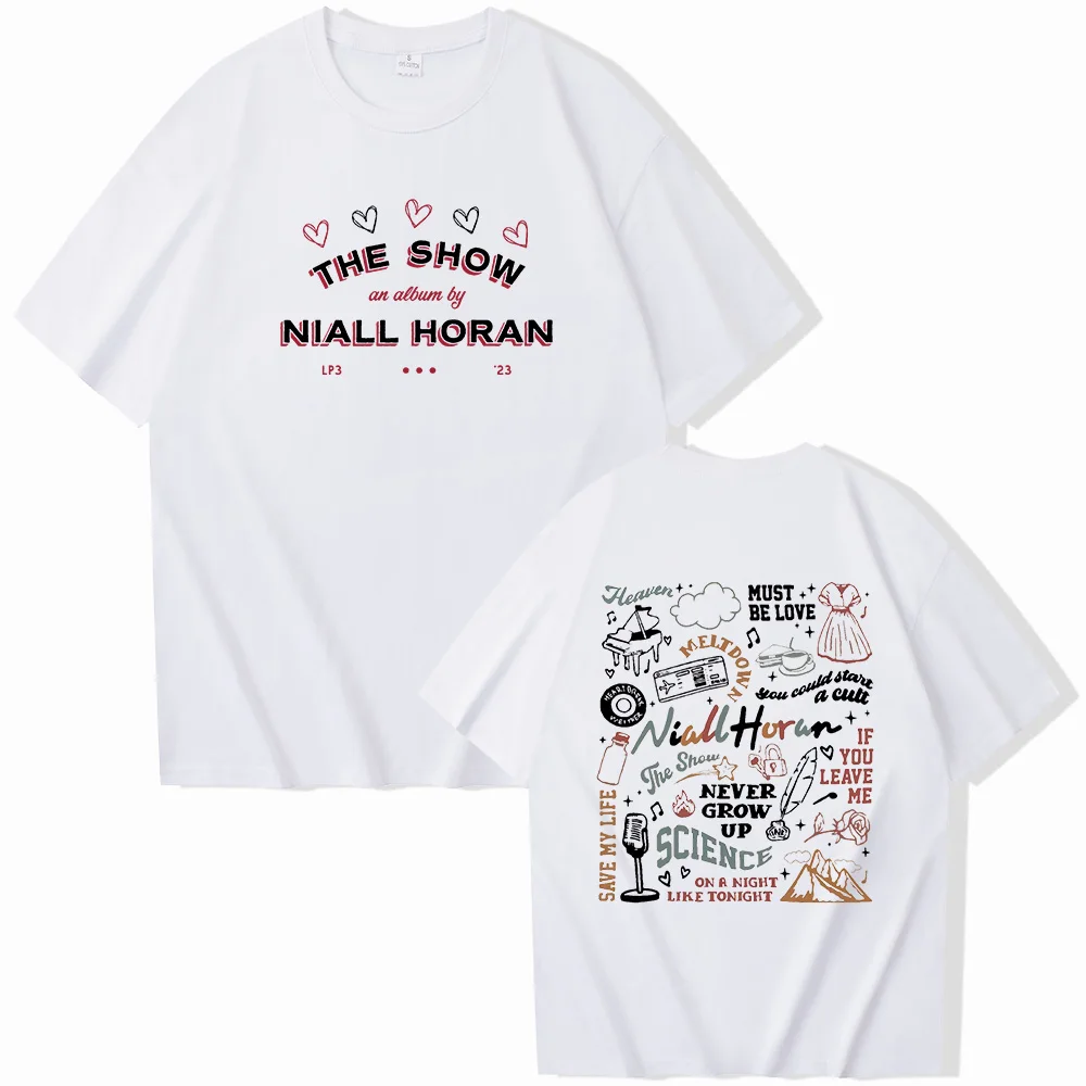 Niall Horan The Show Live on Tour 2024 Summer T-Shirts Unisex Harajuku O-Neck Short Sleeve Shirts Commemorative Shirt