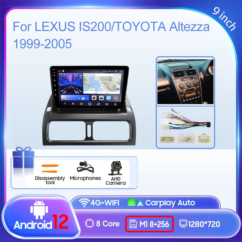 Voor LEXUS IS200/TOYOTA Altezza 1999-2005 Auto DVD Frame Fascia Adapter Stereo Radio Audio Dash Hoofd navigatie Harnas Panel Kit