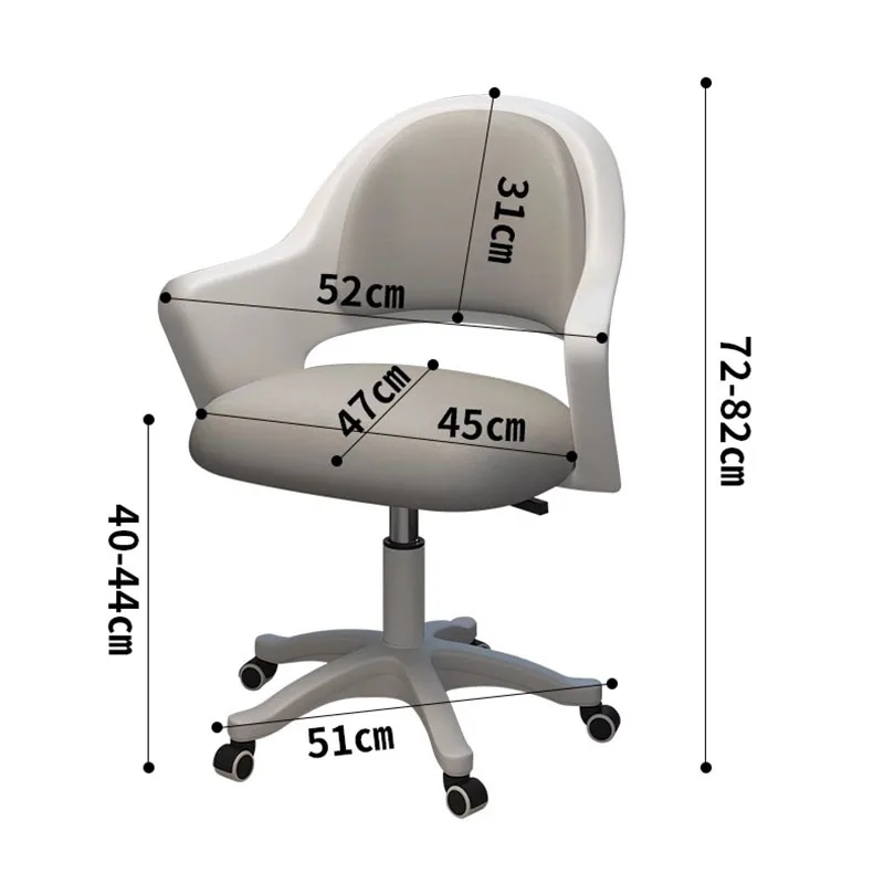 Подушка Whiteback, портативный стул, подлокотники, скользящие детские рабочие столы, низкая цена, стул Kawaii, поворотная мебель Silla Escritorio