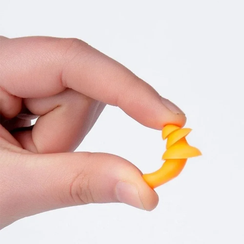 Penutup Telinga Silikon Berkabel Pelindung Telinga Penutup Telinga Anti-Noise yang Dapat Digunakan Kembali Penutup Telinga