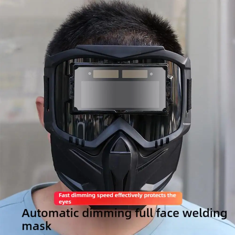 

Welding Protective Equipment Face Protector Auto Darkening Welding Glasses Work Adjustable Impact Resistant Welder Face Shield