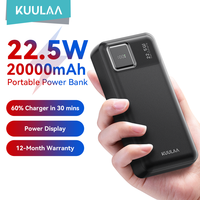 KUULAA  Power Bank 20000mAh 22.5W Fast Charging Portable Charger External battery For iPhone 16 15 14 xiaomi poco Samsung redmi