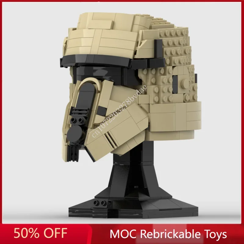 

625PCS Star Plan MOC Shoretrooper Helmet MOC SpaceShip Battle Model Building Block Architecture Education Assembly Model Toy