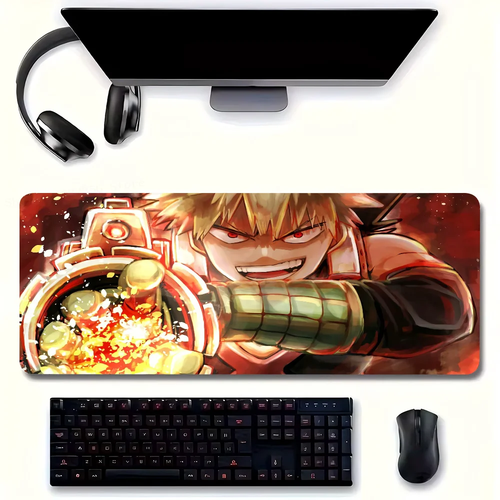 My Hero Studio B-Bakugou Katsuki Mousepad Non-slip Suitable For Office Computers Laptops E-sports Game Desk Mats XXL Keyboard