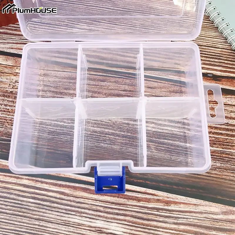 Detachable Plastic Box For Jewelry Earring Bead Screw Holder Case Clear Compartment Display Case Tool Container Strage Box