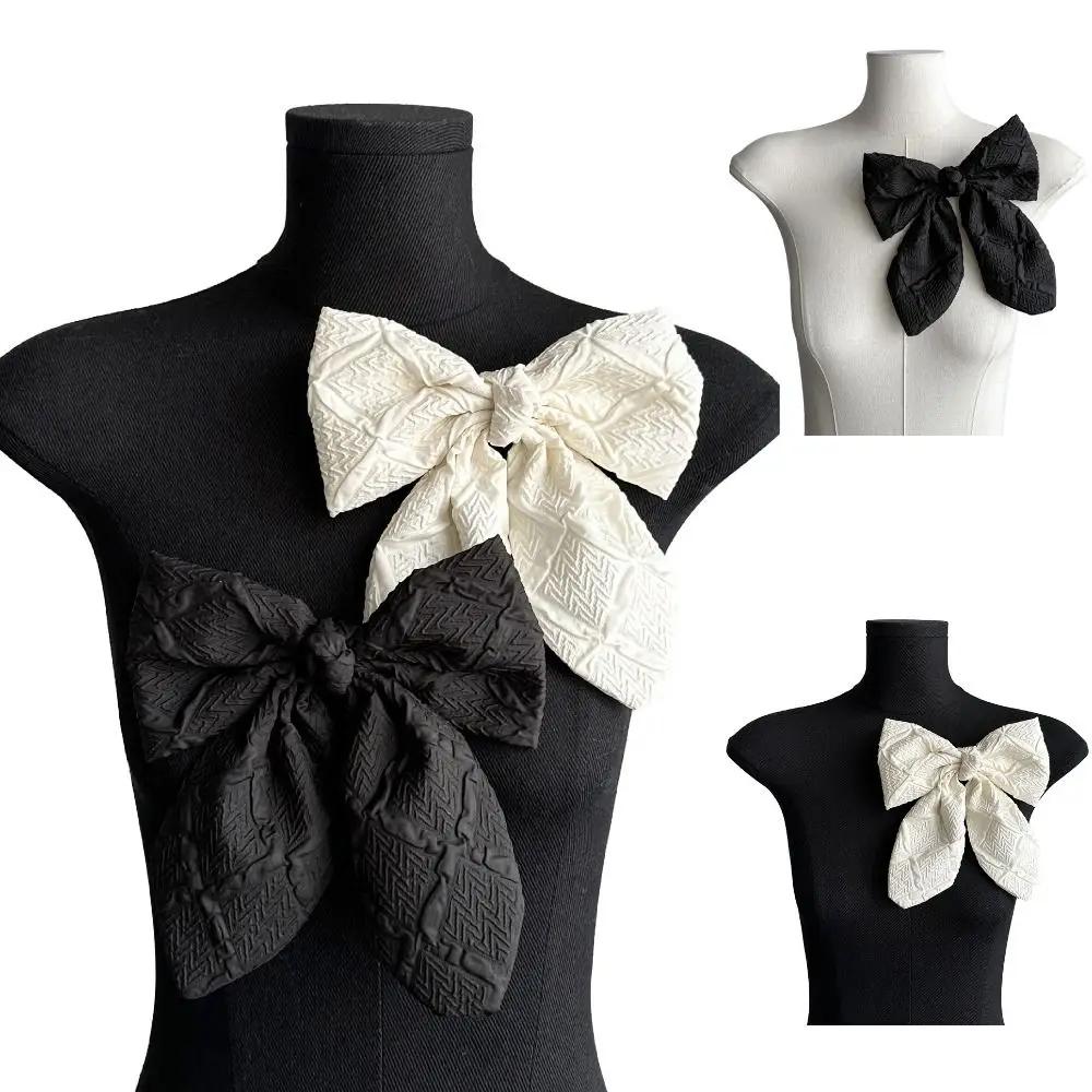 Красивый плиссированный бант из полиэфирного волокна, элегантная ткань ручной работы, воротник, цветок, корсаж, булавки для лацканов, женские