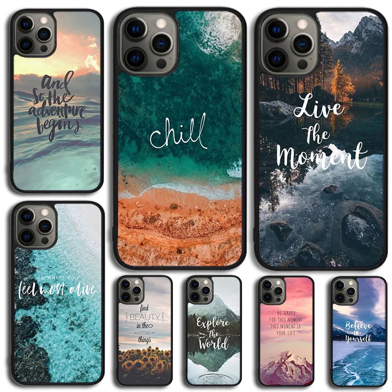 Travel Mountain Sea Beach Phone Case For Samsung Galaxy S10 S22 S7 edge S8 S9 Note 10 20 Lite S20 Plus S21 Ultra Back Cover