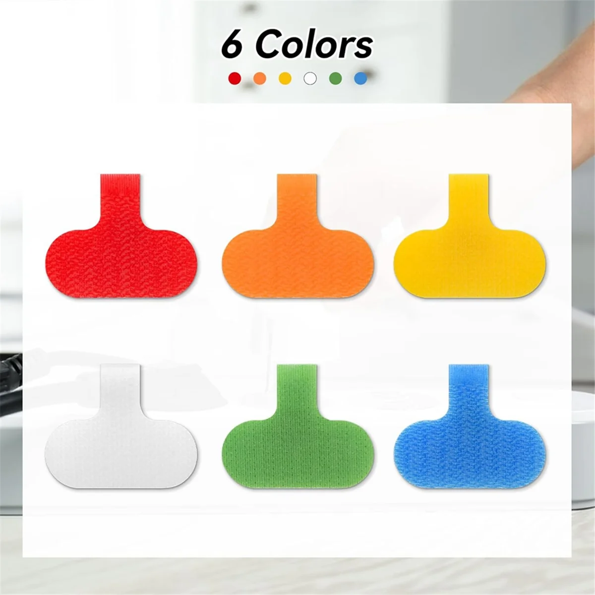 60 PCS Cable Labels Cord Labels Multi-Color Write on Wire Labels Tags for Cable Management and Identification