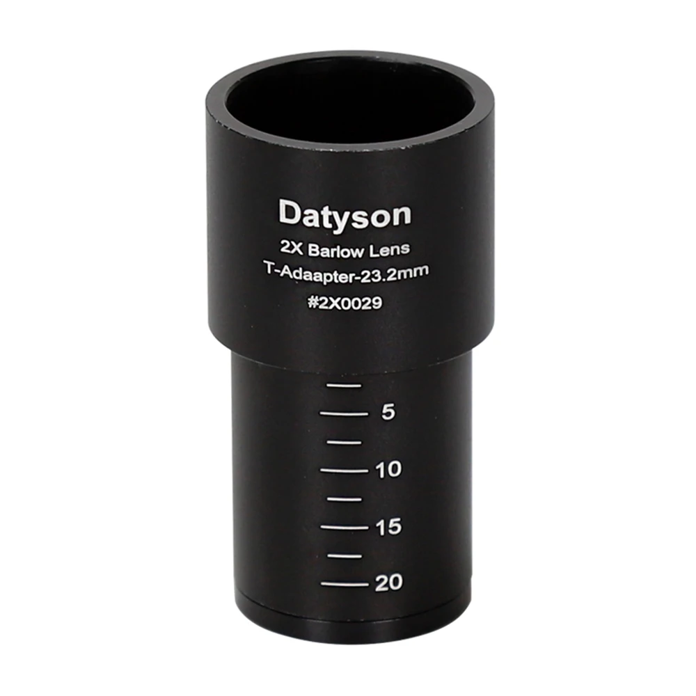 Datyson 2X Barlow Lens Only for 23.2mm Mount Port Biological Microscope