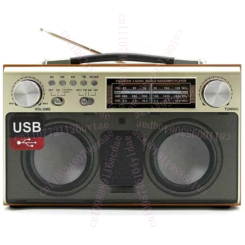 

Retro Desktop Full-band Radio Elderly Nostalgic Semiconductor Home Bluetooth Wooden Player All-in-one