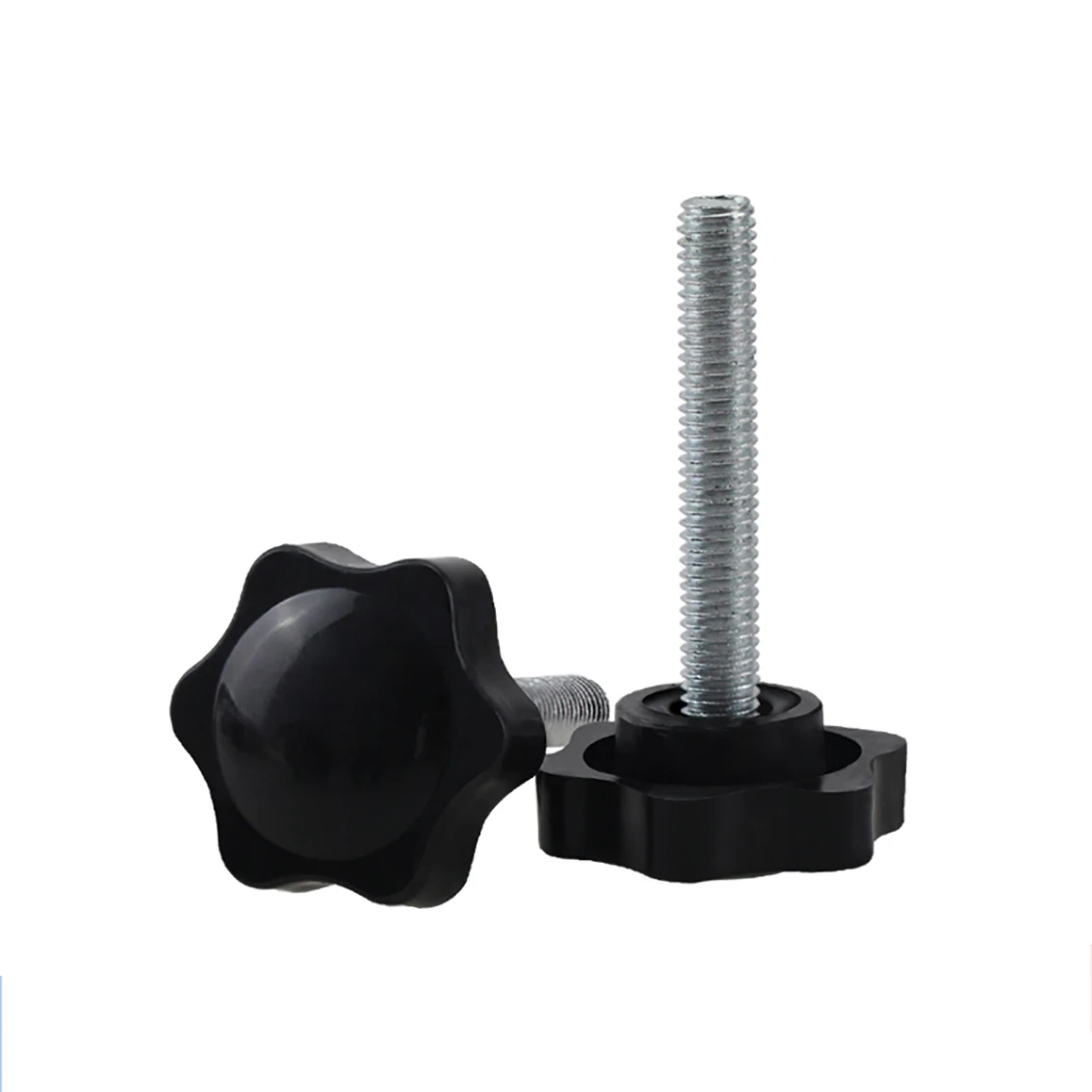 1Pcs M4 M5 M6 M8 M10 Black Six Star Shaped Clamping Nuts Torx Hand Grip Knob Bakelite Screw Bolts For Industry Equipment