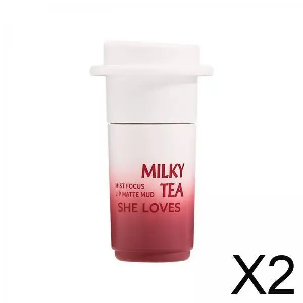 デュアルユースリップマッドマットベルベットヘイジーリップスティック防水長期持続ブラッシュメイクアップ女性女の子用