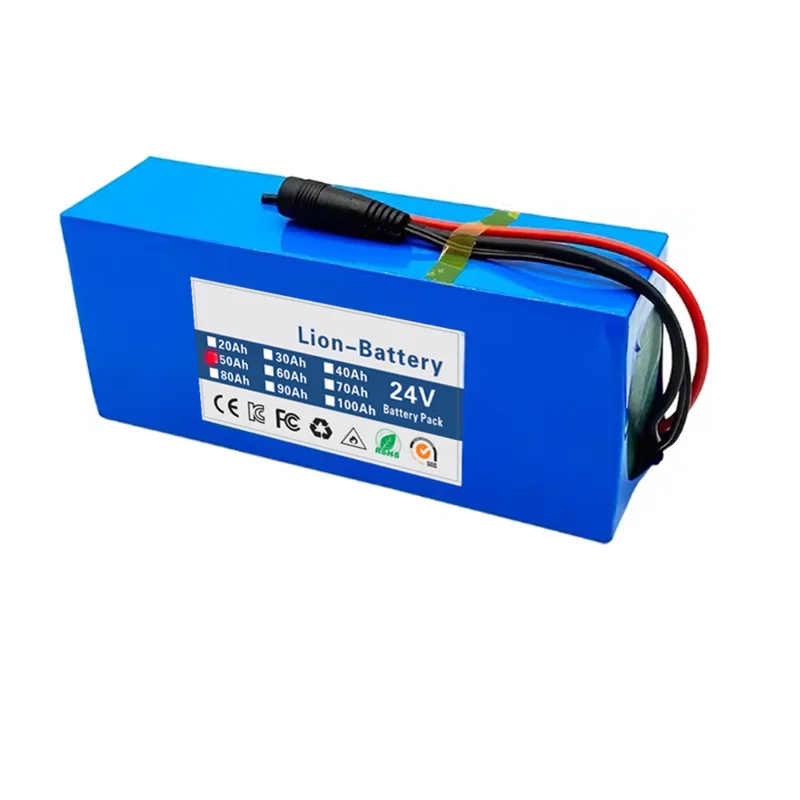 NEW 24V 20Ah-50Ah 18650 lithium battery 6s3p 24V 30000mAh lithium-ion battery pack+charger