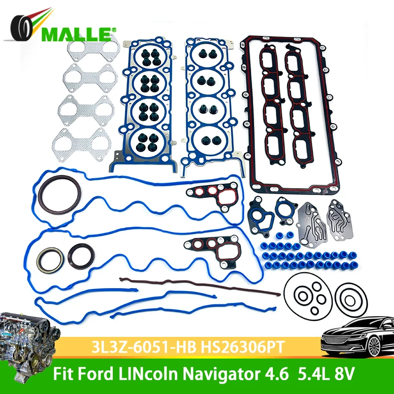 

Whole Gasket Set Shim For Ford LINcoln Navigator New Model Expediton F150 Fit 4.6 5.4 L 3V Engine Parts 3L3Z-6051-HB HS26306PT