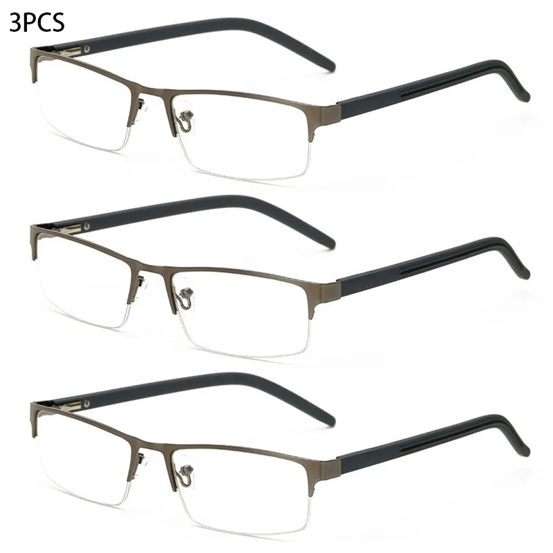 

3PCS RUISIMO Metal Frame Reading Glasses Men Women Vintage Business Hyperopia Eyewear Male Reading EyeGlasses +1.0 1.5 2.0 To4.0
