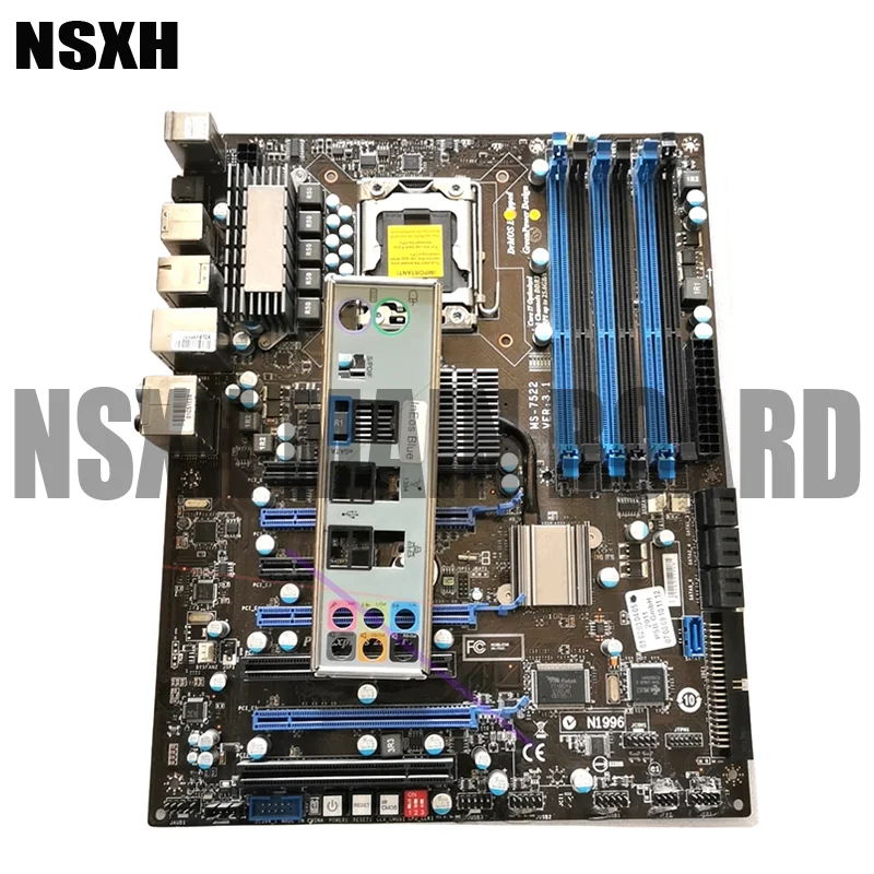 

For MS-7522 Mtherboard VER:3.1 LGA 1366 DDR3 Mainboard 100% Tested Fully WorkMA