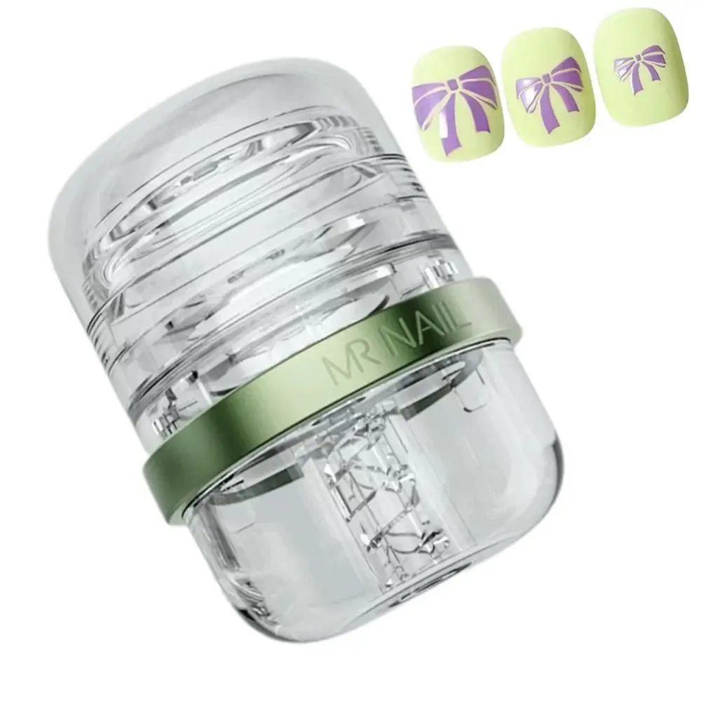 Silicone Jelly Telescopic Capsule Nail Art Stamper With Cap Portable Nail Art Transfer Tool Telescopic Design