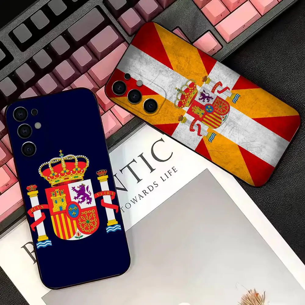 Spanish F-flag   Phone Case For Samsung Galaxy S26 25 24 23 Ultra Puls Cover