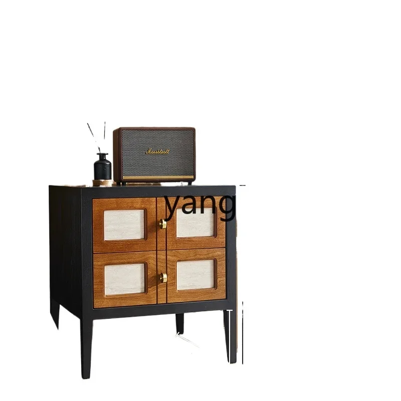 L'm'm Solid Wood Small Table Sofa Corner Table Nanyang Style Simple Locker