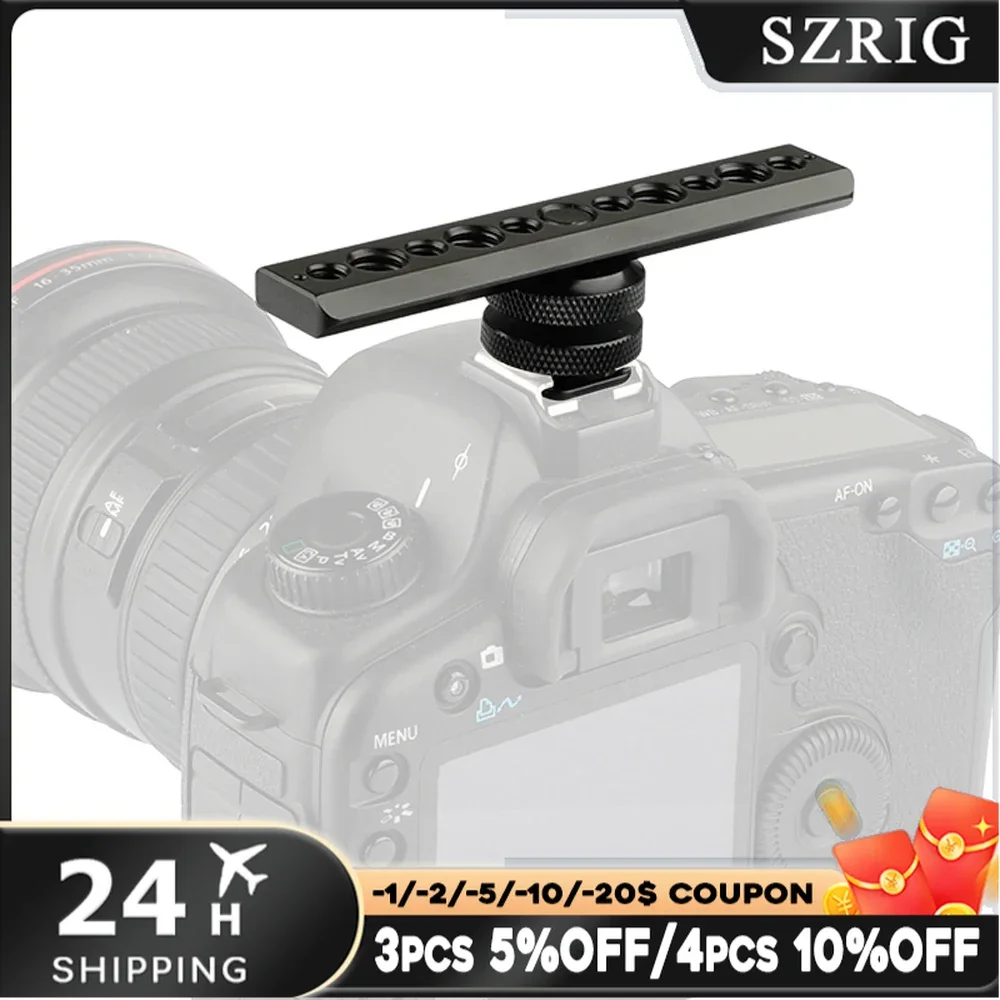 SZRIG-riel de seguridad estándar NATO, montaje de zapato y tornillo de pulgar hembra de 105 "-16, 3/8mm