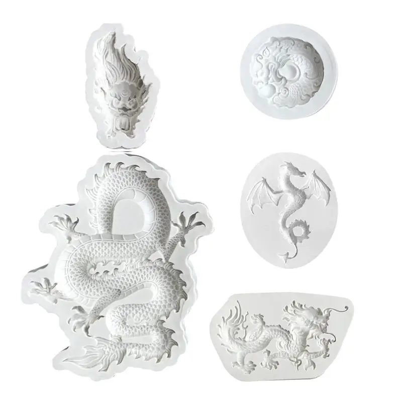 Dragon Silicone Mold Animal Dragon Chocolate Mold Resin Mould Dragon Fondant DIY Resin Casting Epoxy Resin Molds for Making