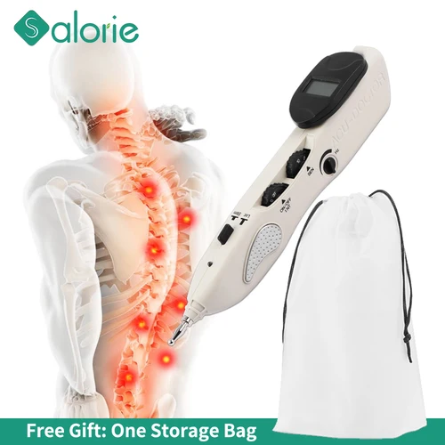 Pluma de acupuntura eléctrica, pluma de masaje láser recargable, masajeador, pluma de energía meridiana, Detector de punto de búsqueda automático, acupresión