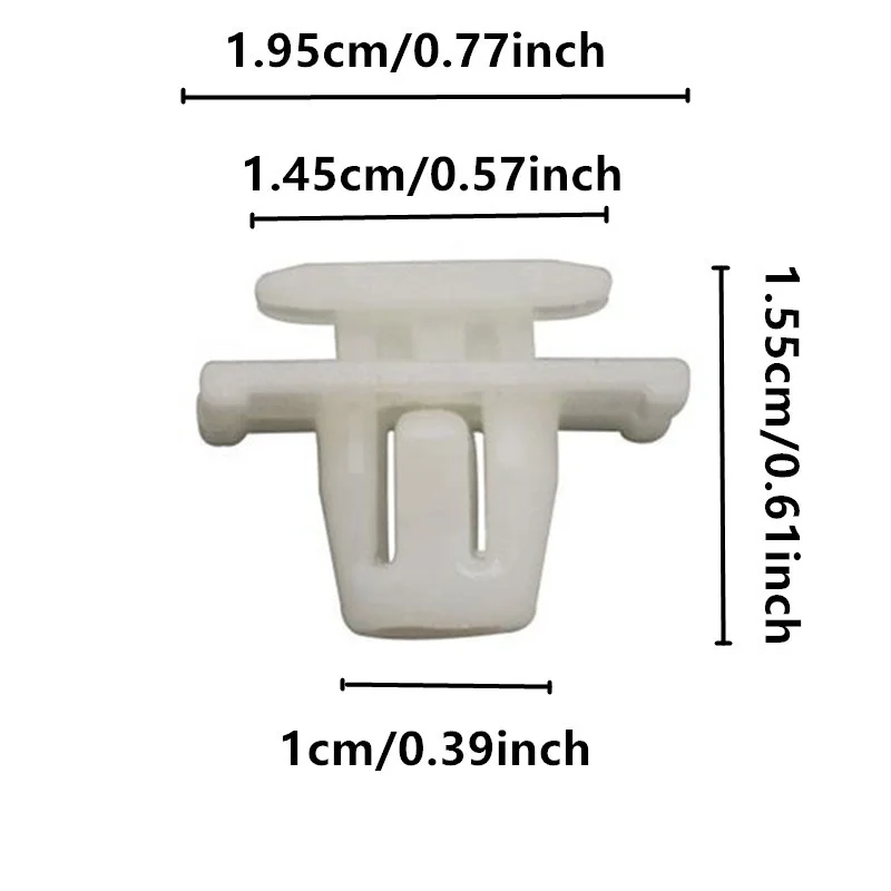 10/20Pcs Car Lower Outer Door Sealing Strip Clip 75315-S9A-004 White Nylon Outer Door Windshield Fixing Clip For Honda CR-V 2002