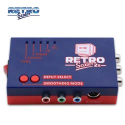 RetroScaler2x convertidor compatible con a/v A HDMI y duplicador de línea para consolas de juegos Retro PS2 N64 NES Dreamcast Saturn MD1 MD2