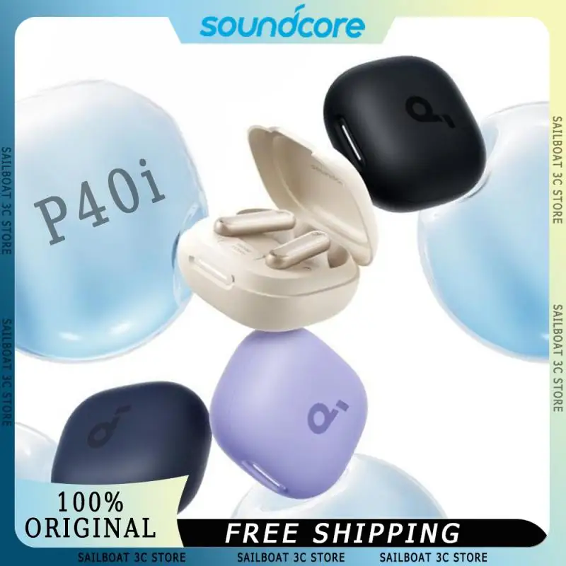 

Soundcore P40i Wireless Bluetooth Earphone With 6Mics AI Noise Cancelling Long Endurance TWS Earbuds Custom Music Gaming Headset