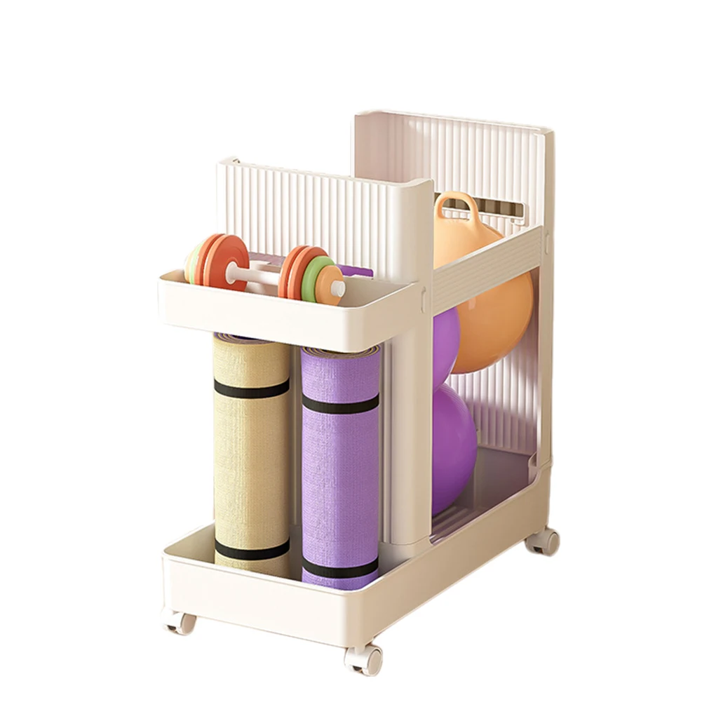 

Тележка-органайзер для спортивного инвентаря большой вместимости, стойка для хранения спортивного оборудования, стеллаж для хранения фитнес-оборудования