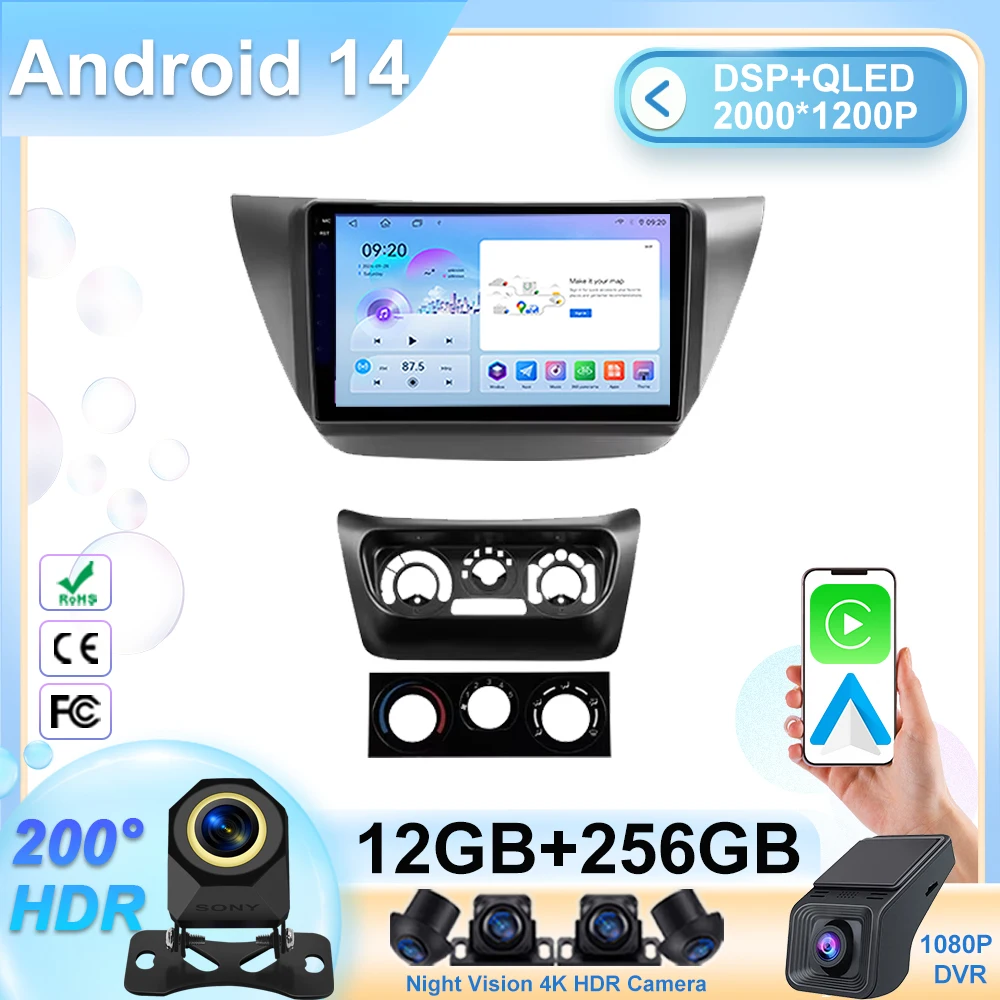 

9 ''Android for Mitsubishi Lancer 9 CS 2000 - 2010 Auto Tools Car Radio OS Intelligent GPS Navi DSP Stereo HD Touch Screen dvd