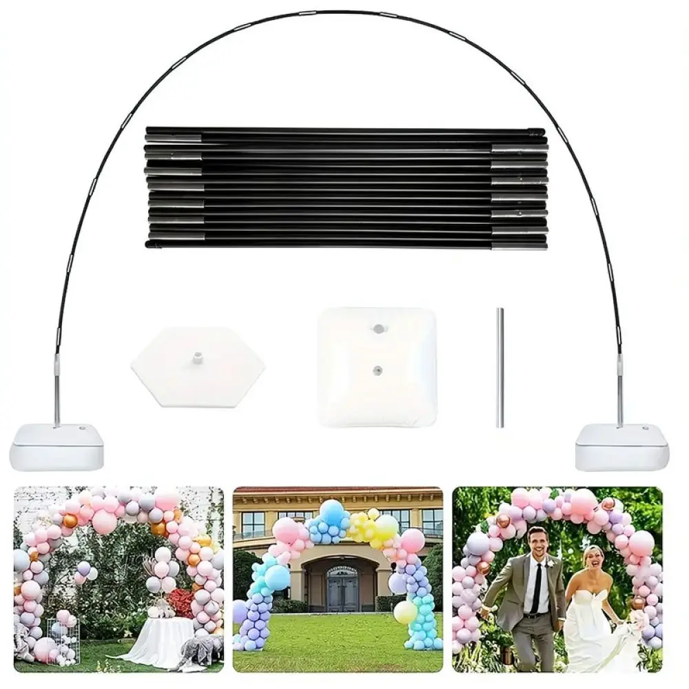 Balloon Arch Frame Kit Easy Install Fiber Rods Weighted Base For Birthday Wedding Party Holiday Decoration