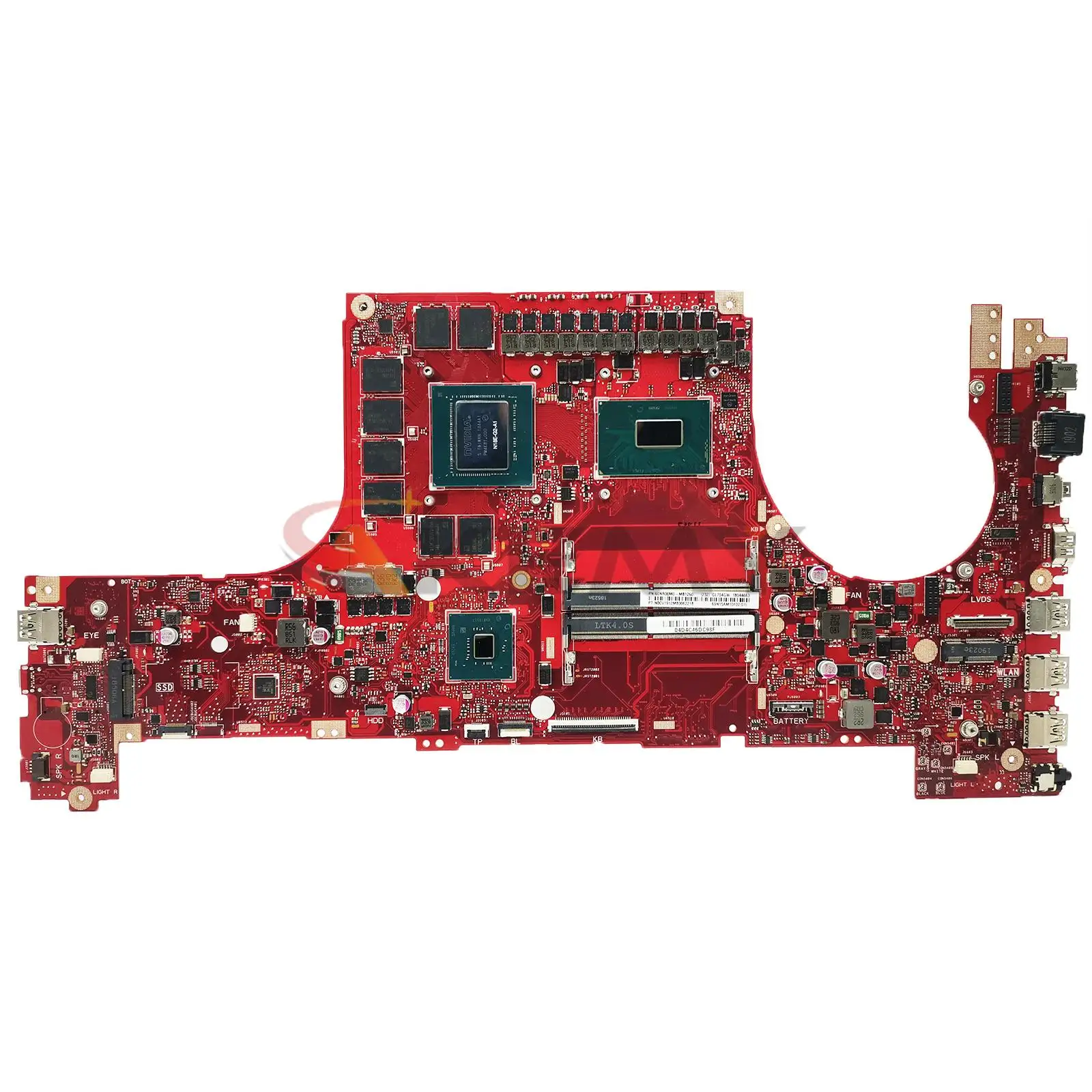 Imagem -03 - Akemy Gl704gw Mainboard para Asus Gl704g Gl704gv Gl704gv Gl704gm Mw704g S7c Placa-mãe Cpu I78570h Gtx1060 Rtx2060 Rtx2070 Ddr4 100 ok