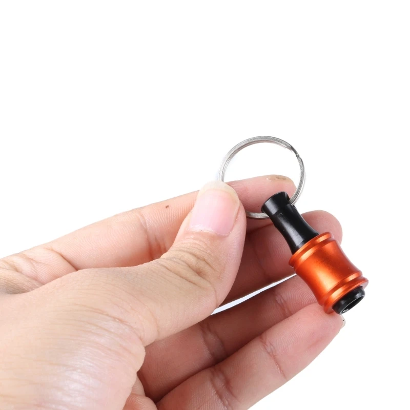 6Pcs Bit Holders Keychains 1/4inch Shank Bit Holder Quick Changing Adapter