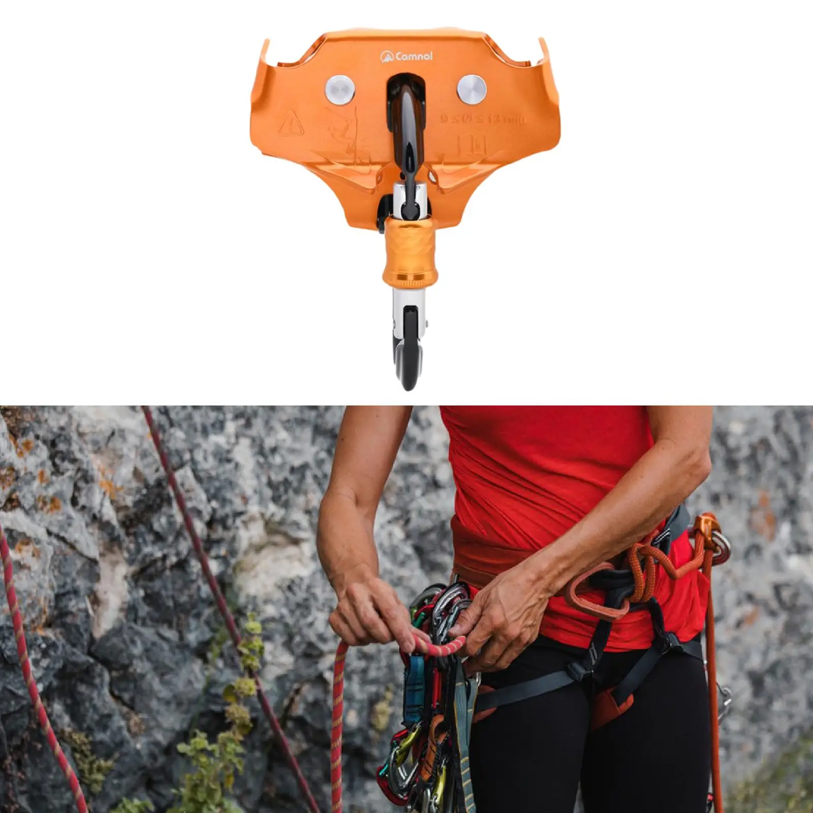 

Climbing Pulley 22kN Quick Installation Outdoor Pulley Wheel Pulling Device for Enthusiasts Camping Tree Rigging Hiking Outdoor