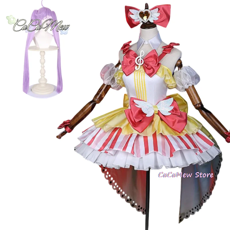 Anime Pripara Manaka Laala Game Suit Gorgeous Lovely Dress Cosplay Costume Halloween Party Role Play Outfit Women