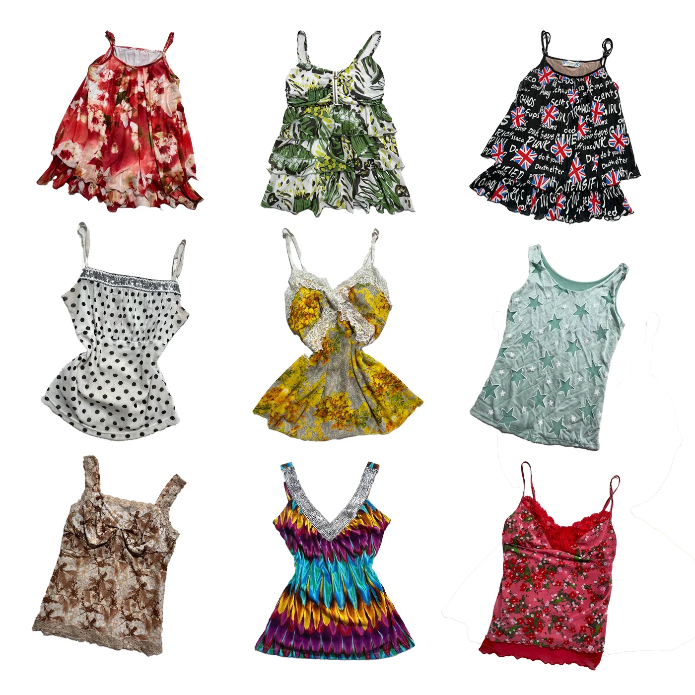 Vintage Sweet Style Printed Halter Top Women Summer Versatile Design Sensual Multi-Color Halter Neckline Casual Fashion