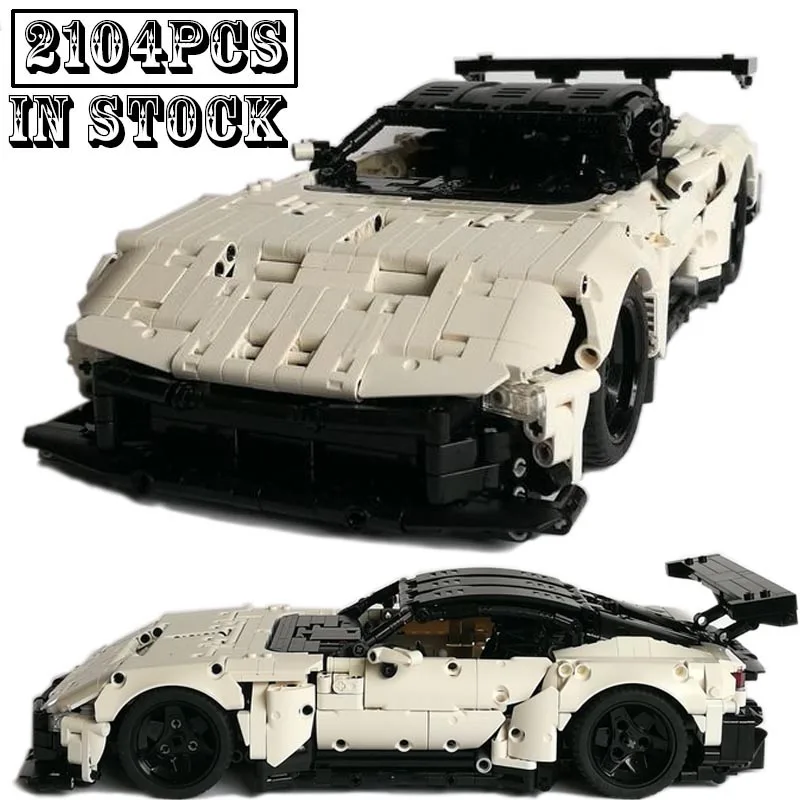 New MOC-74801 Scale 1:12 Vulcan Supercar Racing Car Vehicle Sport Model Building Blocks Kid Educational Toys Boys Birthday Gifts