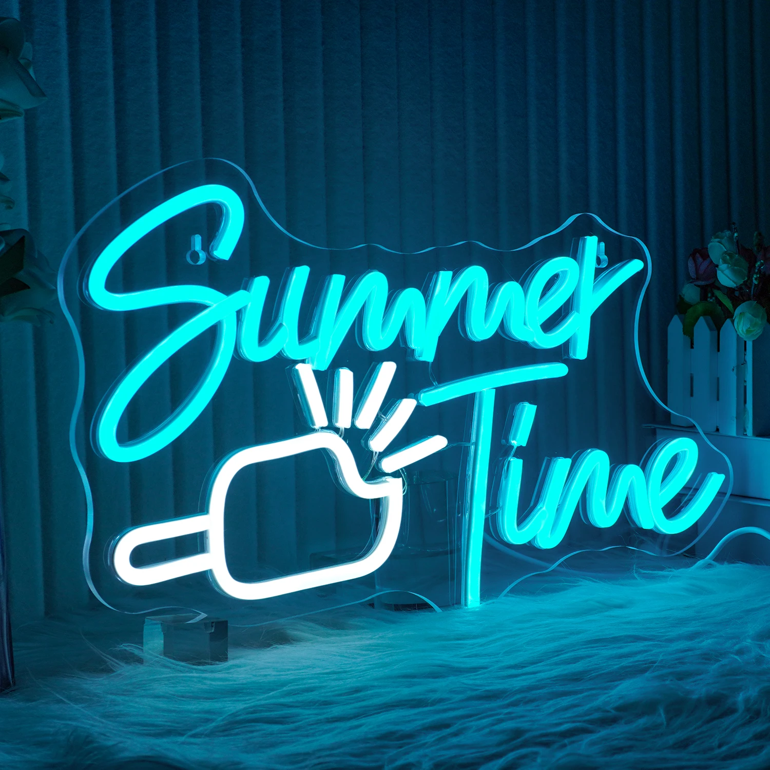 Summer Neon Sign Lets Party smoothie BAR LED neon light Night Light sala giochi camera da letto soggiorno, BAR,Club art Wall Decor Lamp