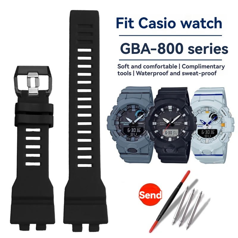 กันกระแทกเรซิ่นนาฬิกาสําหรับ Casio G-Shock GBA-800/GBD-800/GMA-B800/GB 800 Series, กันน้ําอุปกรณ์เสริมกลางแจ้ง