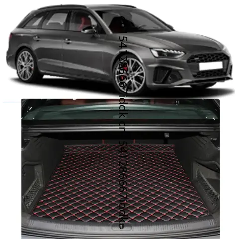 Custom Car Trunk Main Mats For Audi A4 B9 8W 2017-Present Wagon Sedan Waterproof Anti Scratch Non-slip Protect Cover Accessory